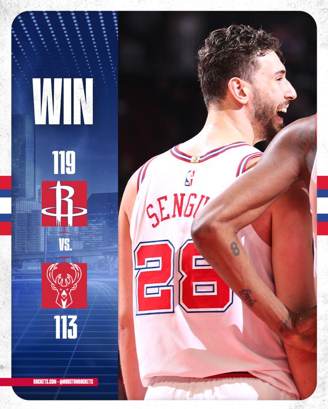 谢泼德狂砍27分创生涯三分新高 火箭险胜雄鹿迎