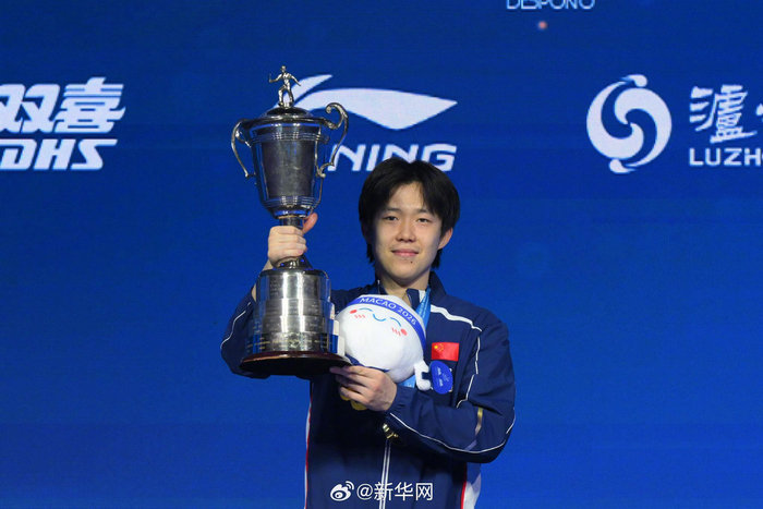 孙颖莎女单三连冠 王楚钦首夺单打世界杯冠军